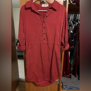 Fall/Western Red Shirt - Dress